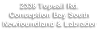 2339 Topsail Rd. Conception Bay South Newfoundland & Labrador